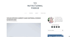 Desktop Screenshot of nutritionalfoodie.com